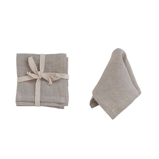 Hello Honey® 10" Square Stonewashed Linen Cocktail Napkins, 4ct.